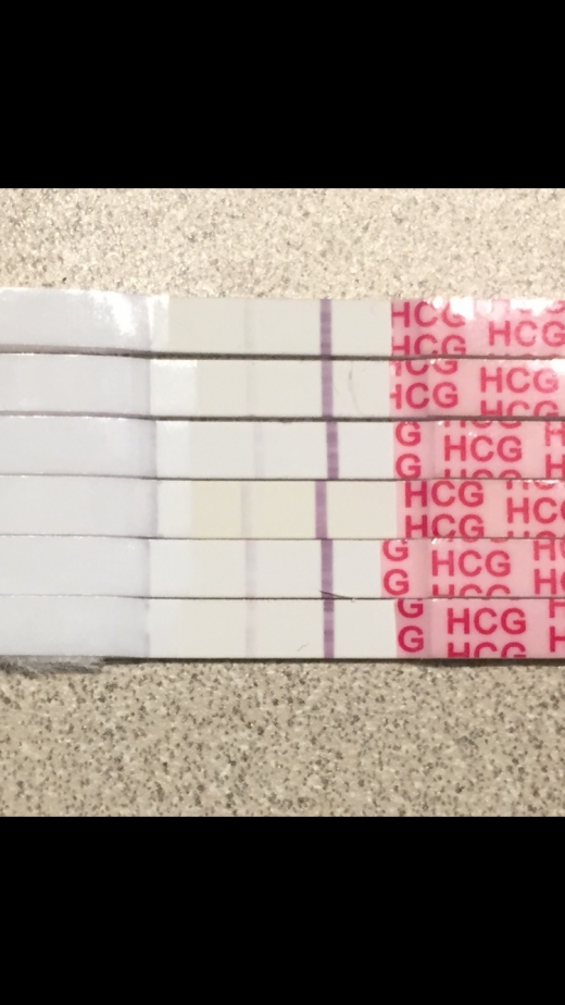 Wondfo Test Strips Pregnancy Test, 12 Days Post Ovulation, Cycle Day 28