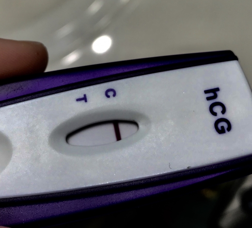 First Signal One Step Pregnancy Test, 8 Days Post Ovulation, FMU, Cycle Day 22