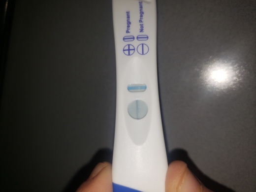 CVS One Step Pregnancy Test, 13 Days Post Ovulation, Cycle Day 31