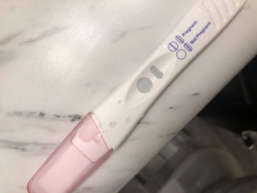 CVS Early Result Pregnancy Test, 12 Days Post Ovulation, FMU, Cycle Day 26