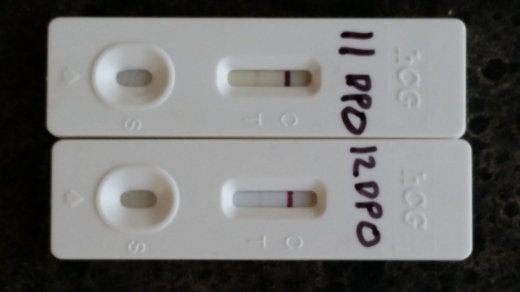 New Choice Pregnancy Test, 11 Days Post Ovulation, FMU, Cycle Day 26
