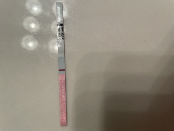 Accu-Clear Pregnancy Test, 13 Days Post Ovulation, FMU, Cycle Day 30