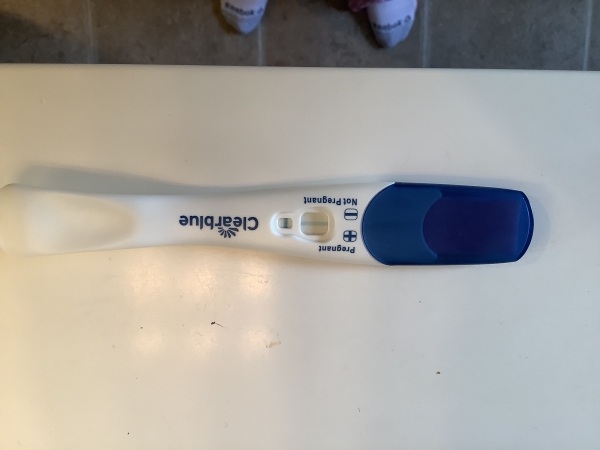 Clearblue Plus Pregnancy Test, 11 Days Post Ovulation, Cycle Day 26