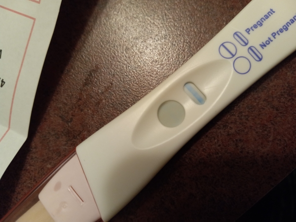 Equate One Step Pregnancy Test, FMU, Cycle Day 40
