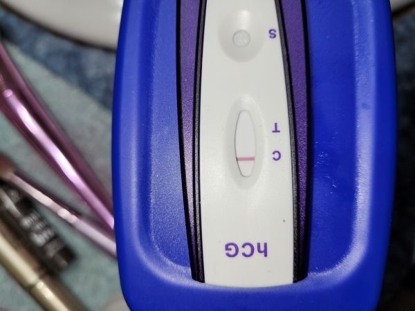 Equate One Step Pregnancy Test, FMU, Cycle Day 31