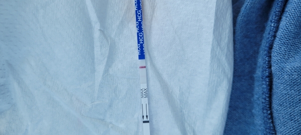 MomMed Pregnancy Test, 19 Days Post Ovulation, FMU