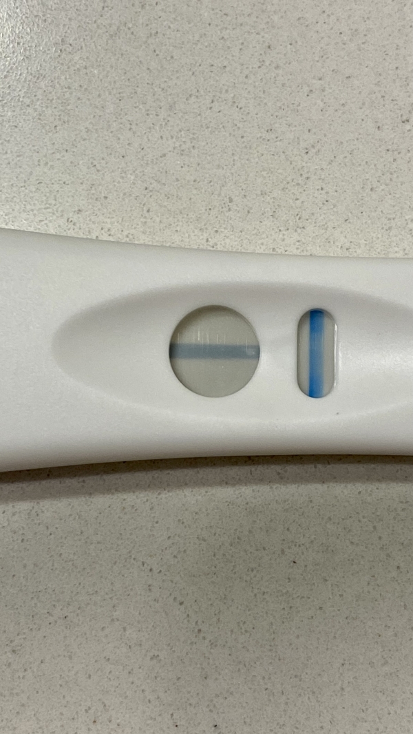 CVS Early Result Pregnancy Test, 11 Days Post Ovulation, FMU, Cycle Day 31