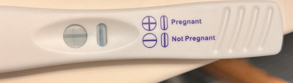 CVS One Step Pregnancy Test, 10 Days Post Ovulation, Cycle Day 21