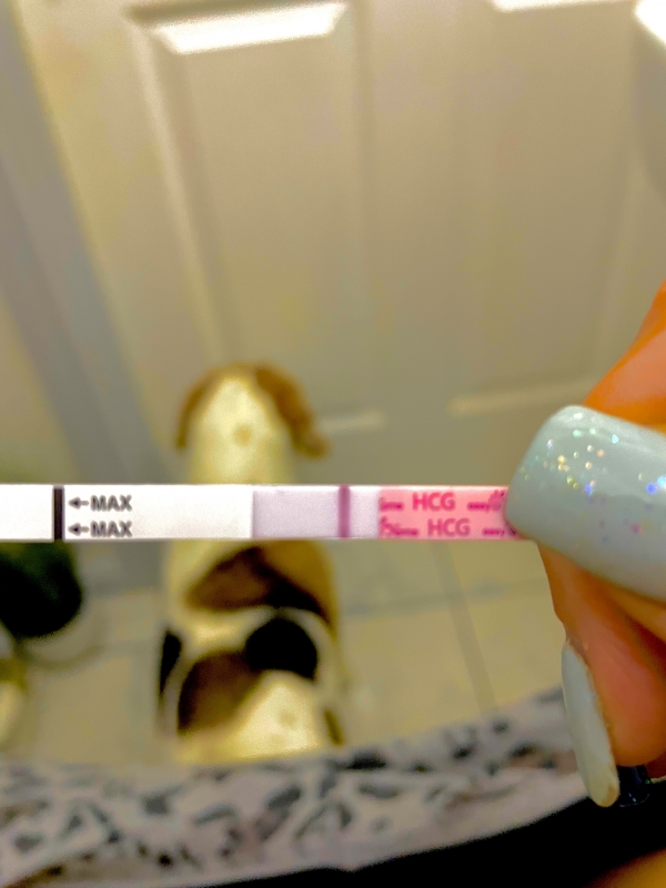 Easy-At-Home Pregnancy Test, 8 Days Post Ovulation, Cycle Day 22