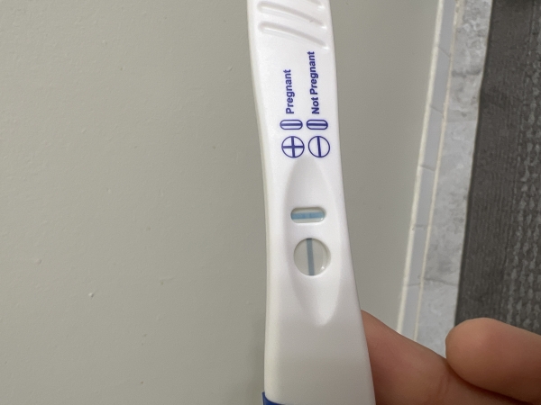 Walgreens One Step Pregnancy Test, 21 Days Post Ovulation, Cycle Day 45