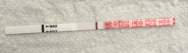 Wondfo Test Strips Pregnancy Test, 6 Days Post Ovulation, Cycle Day 18