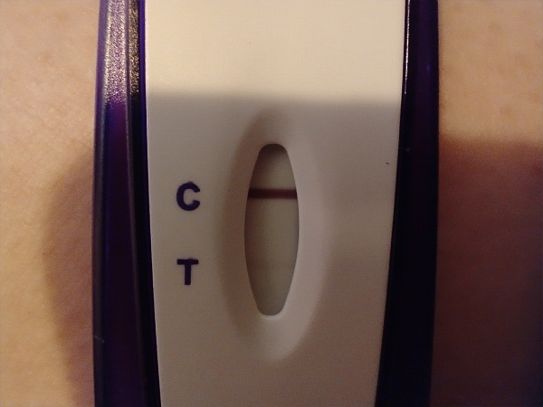 CVS One Step Pregnancy Test, 11 Days Post Ovulation, Cycle Day 30