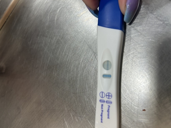 Walgreens One Step Pregnancy Test, Cycle Day 18